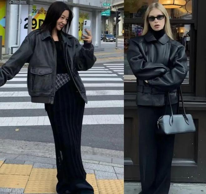 冬天不知道穿什么？那就一黑身也太高级了(图4)